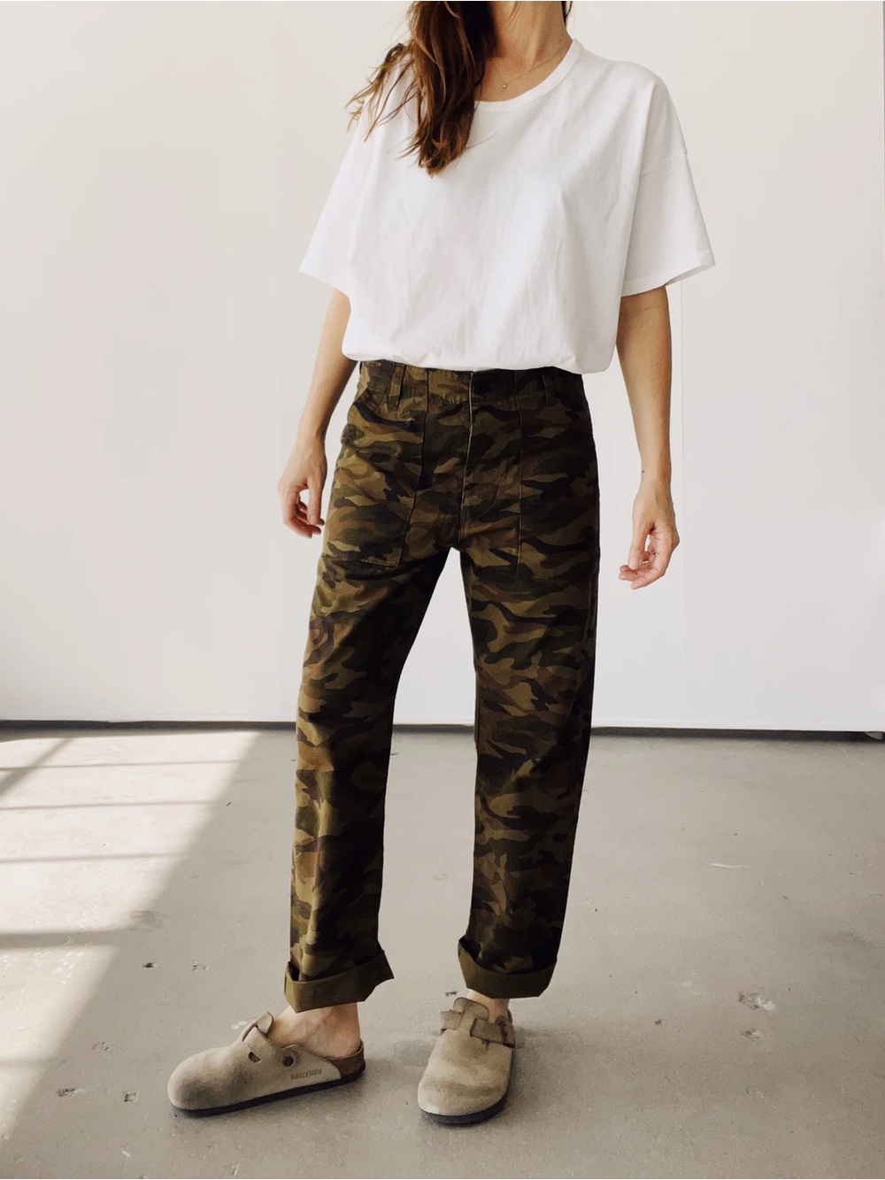 The Hey Gang Officer Pant in Camo-25 NWT